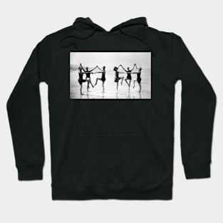 6 Women Dancing on a Beach, France 1922 Photograph Hoodie